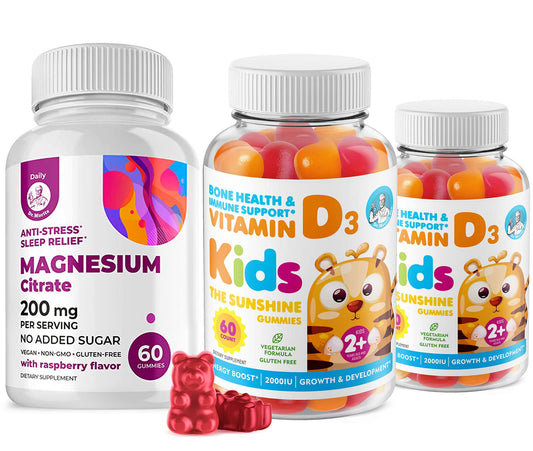 Paquete gomitas DR MORITZ vitamina D3 1000 IU y magnesio sin gelatina