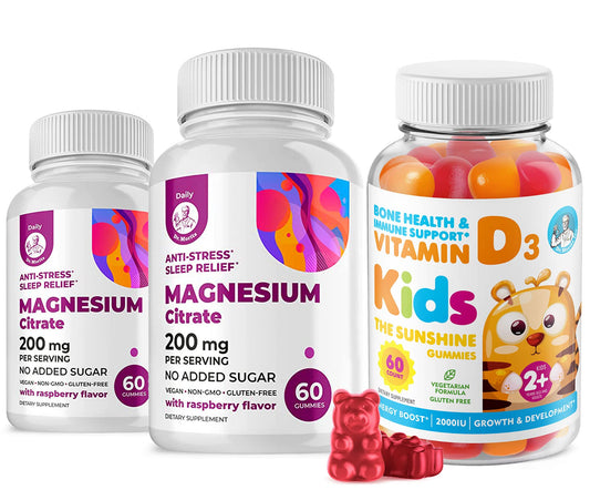 Paquete gomitas DR MORITZ vitamina D3 y magnesio sin azúcar