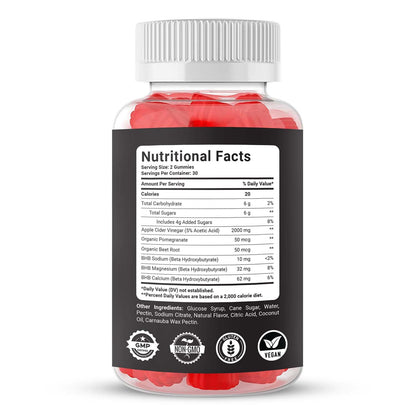 Paquete gomitas KANTAR ACV para dieta keto y energía natural
