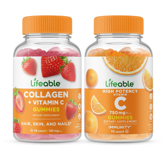Paquete gomitas Lifeable colágeno y vitamina C 750 mg