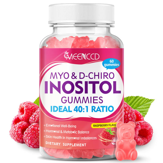 Paquete de gomitas MEENCCD Myo-Inositol y D-Chiro Inositol 60 unidades