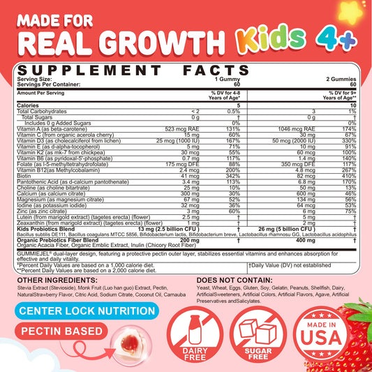 Paquete gomitas multivitamínicas probióticos NEVISS niños