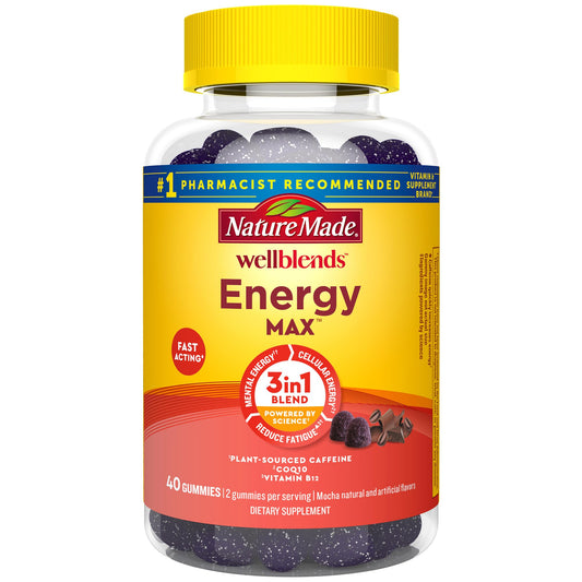 Paquete gomitas Nature Made EnergyMAX cafeína y B12