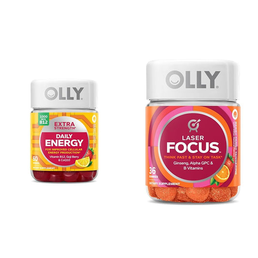 Paquete gomitas OLLY energía diaria y enfoque láser para salud