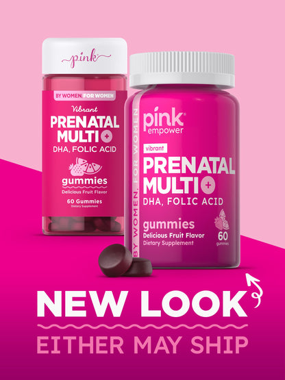 Paquete de gomitas prenatales PINK 60 unidades