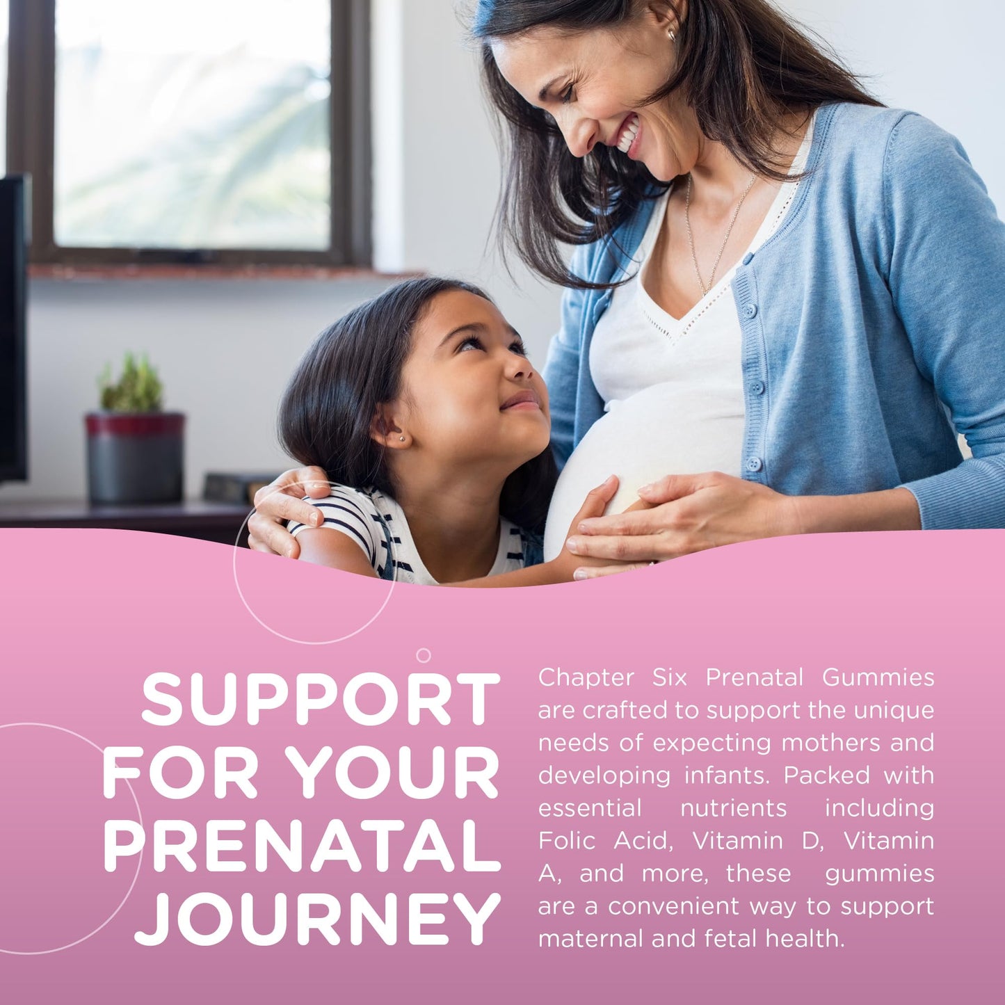 Paquete gomitas prenatales Zahler sabor uva para mujer embarazada