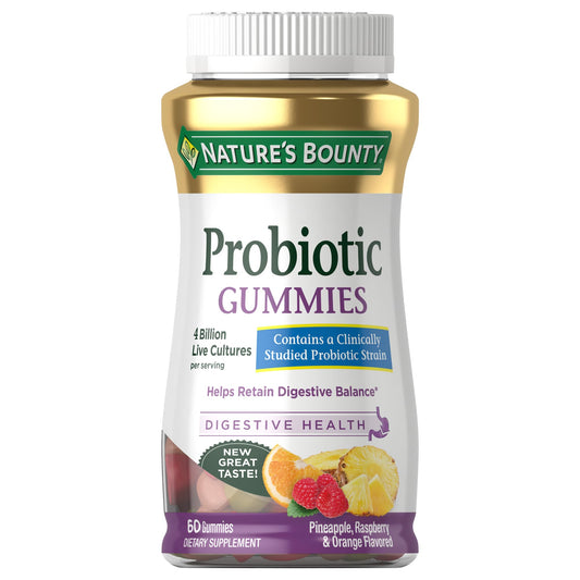 Paquete gomitas probióticas 60 unidades nature's bounty
