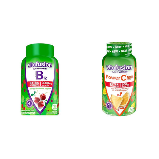 Paquete gomitas Vitafusion vitamina b12 y vitamina c
