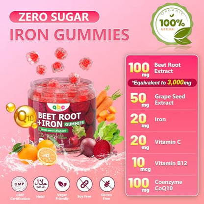Paquete de gomitas de vitamina B para adultos con extractos naturales