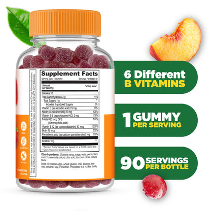 Paquete gomitas vitamina B Lifeable con Vitamina C 90 unidades