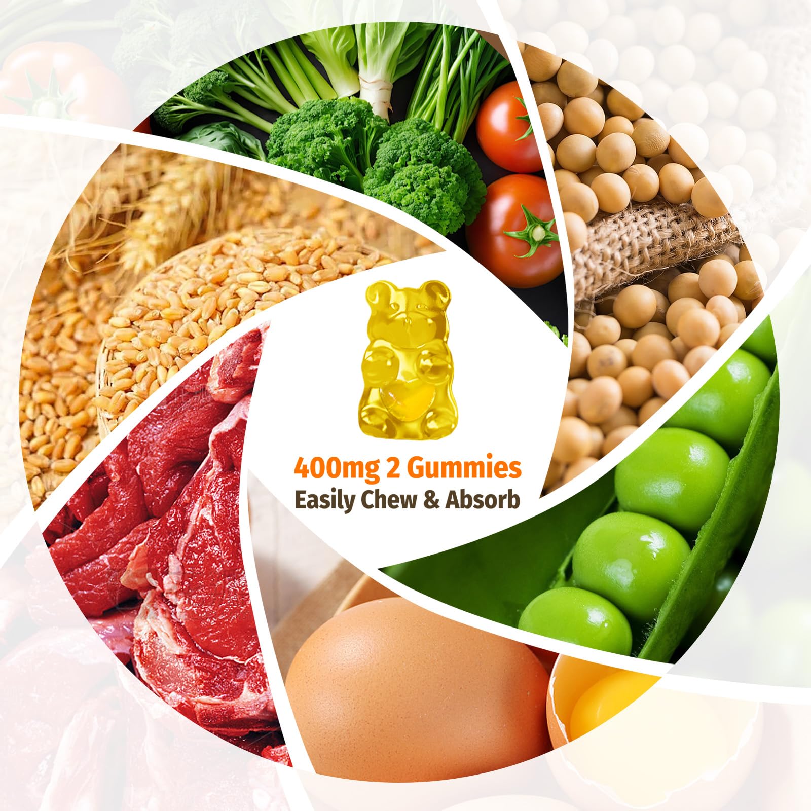 Paquete gomitas vitamina B2 ZA'ZA K ORGANICS 60 unidades