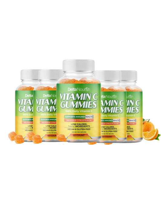 Paquete de gomitas vitamina c 200mg sabor cítrico