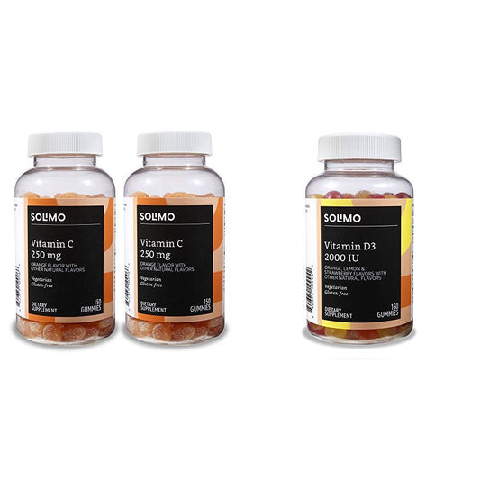 Paquete gomitas vitamina C Amazon Basics sabor naranja