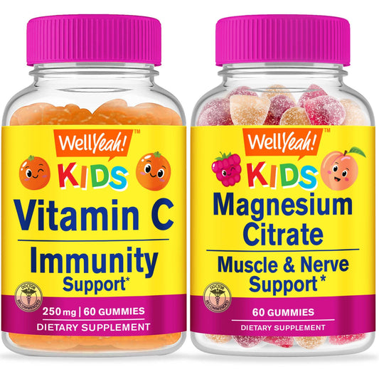 Paquete gomitas vitamina c y magnesio niños WellYeah