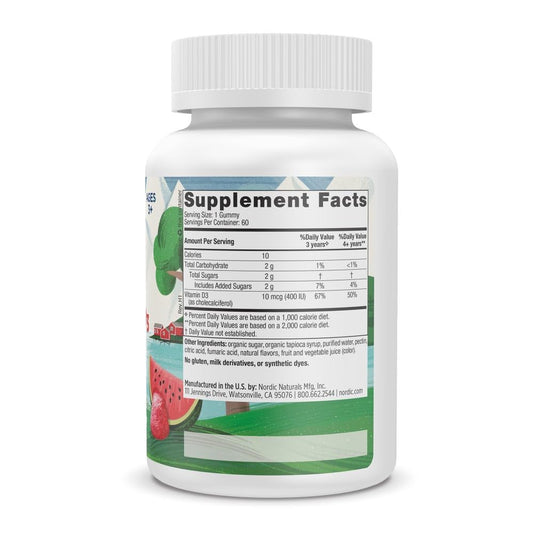 Paquete gomitas vitamina d3 Nordic Naturals para niños