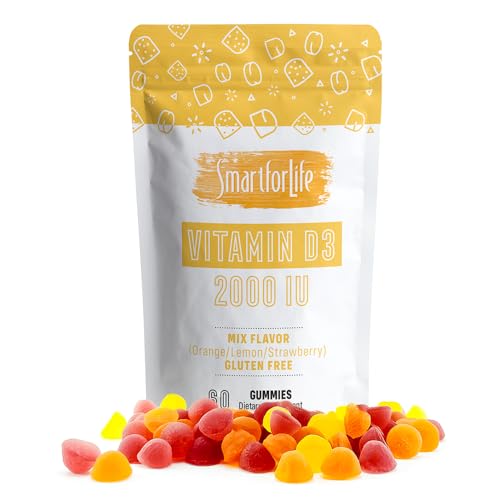 Paquete frontal gomitas vitamina D3 Smart for Life 60 unidades