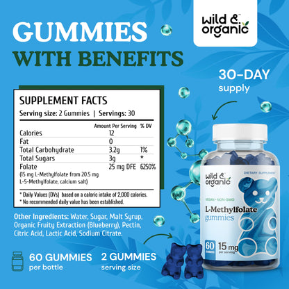 Paquete de gomitas Wild & Organic apoyo mental