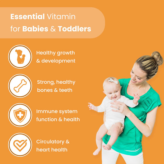 paquete gotas vitamina d3 y probiótico baby's promise