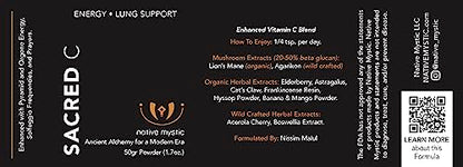 Paquete Immunity Herbals The Sacred C polvo vitamina c