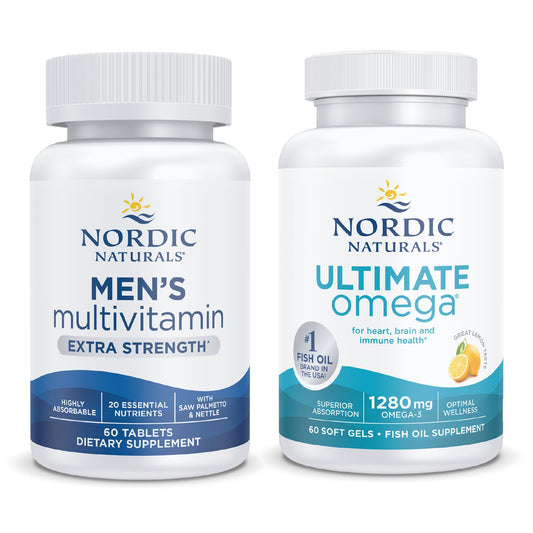 Paquete inicial Nordic Naturals multivitamínico y omega-3 hombres