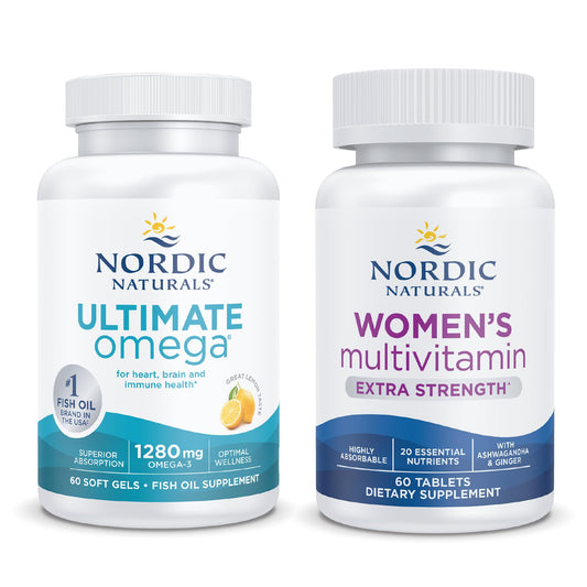 Paquete inicial Nordic Naturals multivitamínico y omega-3 mujeres