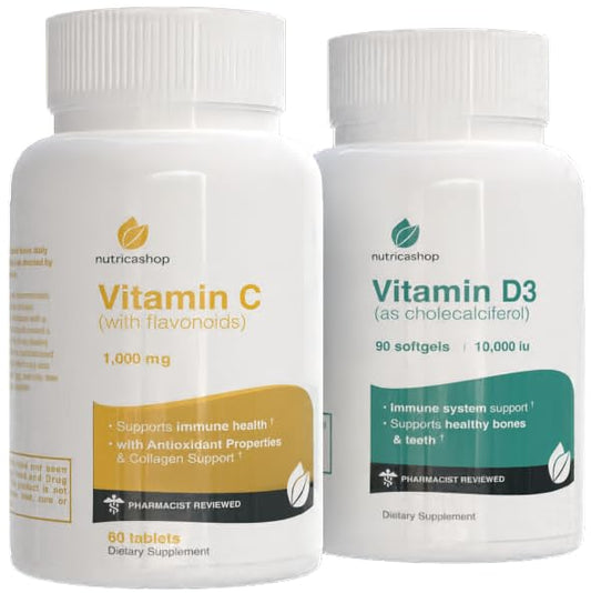 paquete inmunidad nutricashop vitamina c y vitamina d3