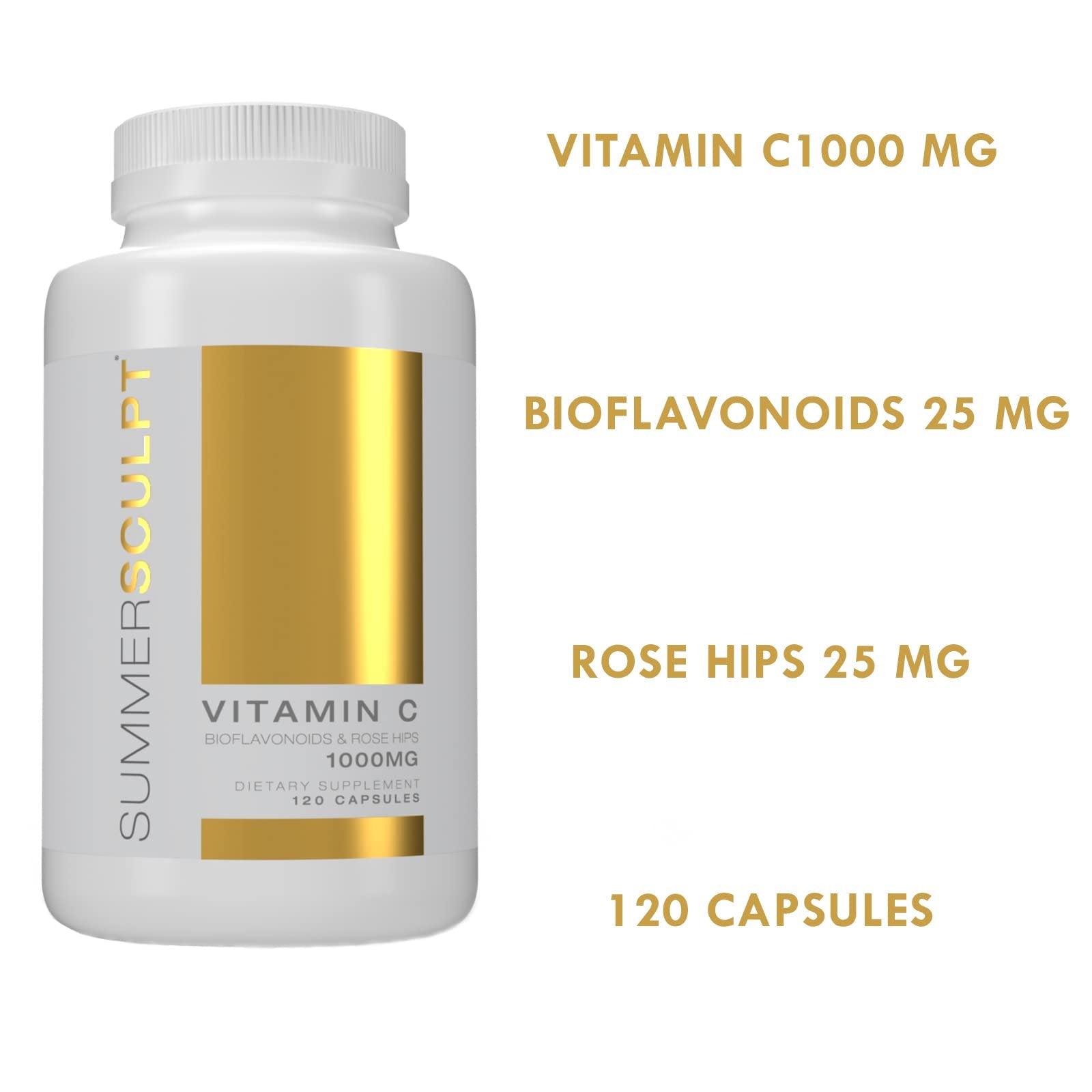 Paquete lateral SummerSculpt vitamina C 120 cápsulas