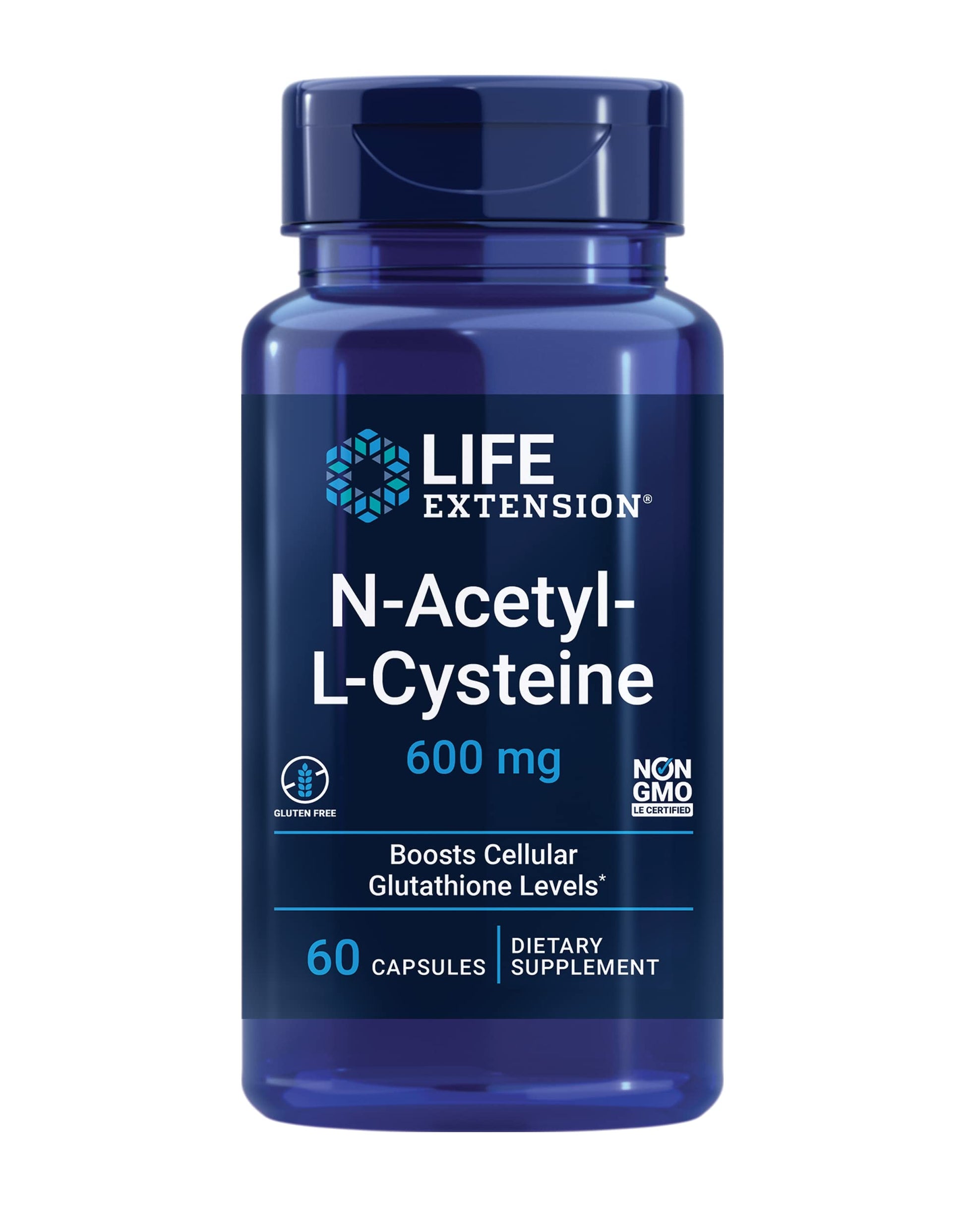 Paquete Life Extension vitamina k2 y nac 90 softgels 60 cápsulas