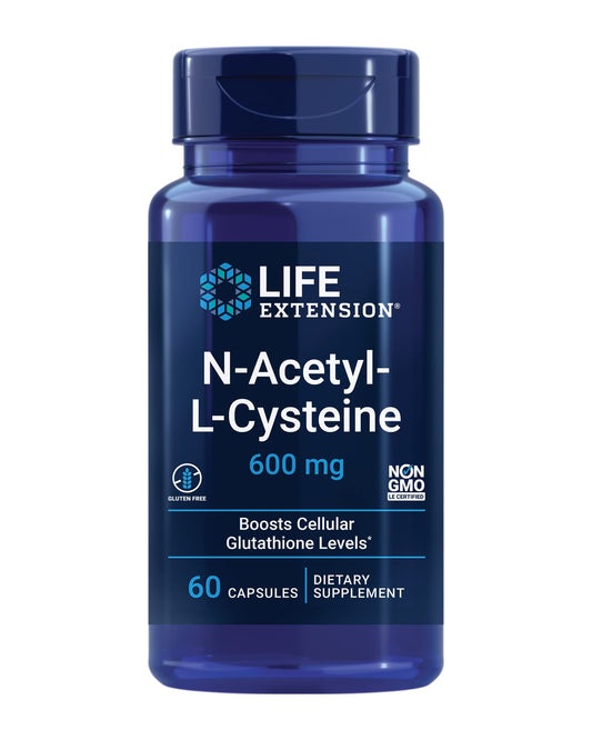 Paquete Life Extension vitamina k2 y nac 90 softgels 60 cápsulas
