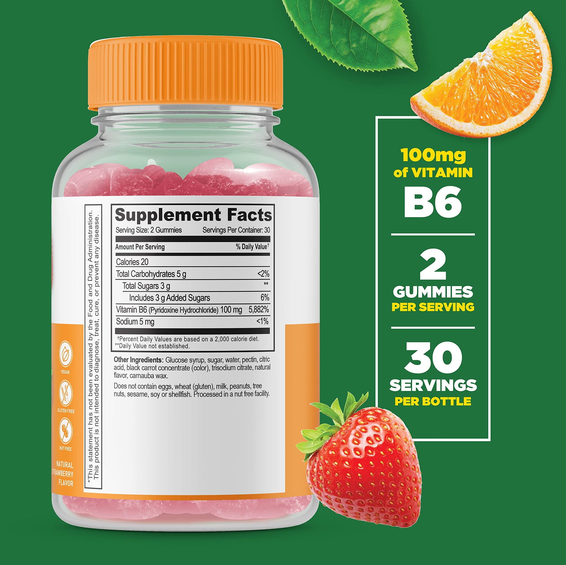 Paquete Lifeable gomitas vitaminicas B6 sin gluten