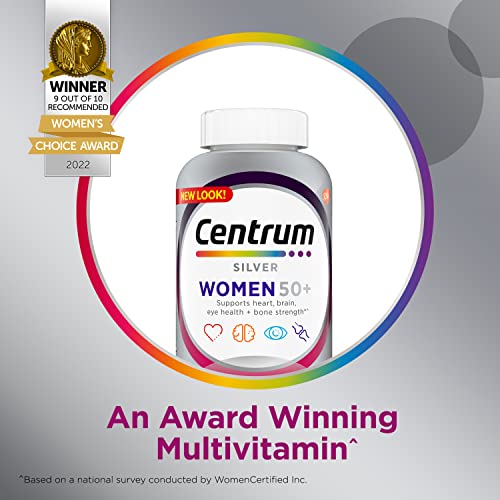 Paquete de multivitaminas Centrum Silver para mujeres mayores