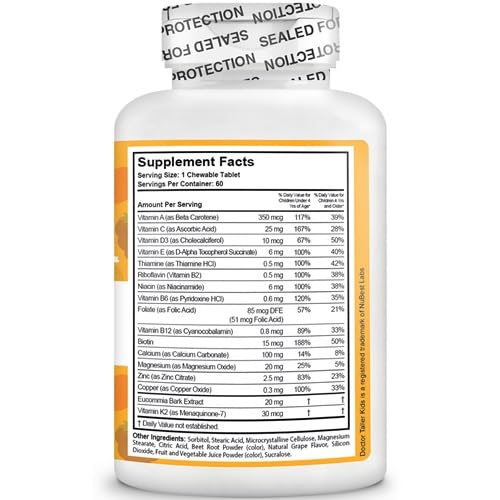Paquete multivitaminas NuBest Doctor Taller Kids