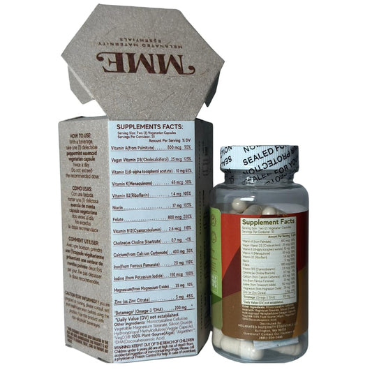 Paquete multivitaminas prenatales protegidas MME 60 cápsulas