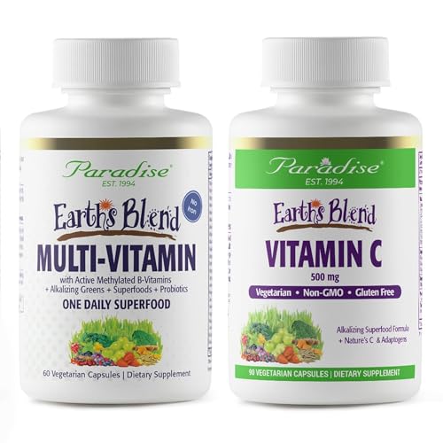 Paquete de multivitaminas y vitamina C de Earth's Blend
