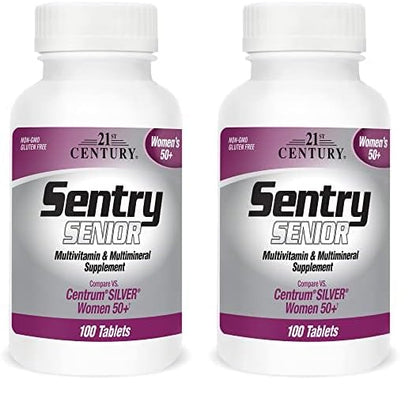 Paquete multivitamínico 21st Century Sentry para mujeres 50 más