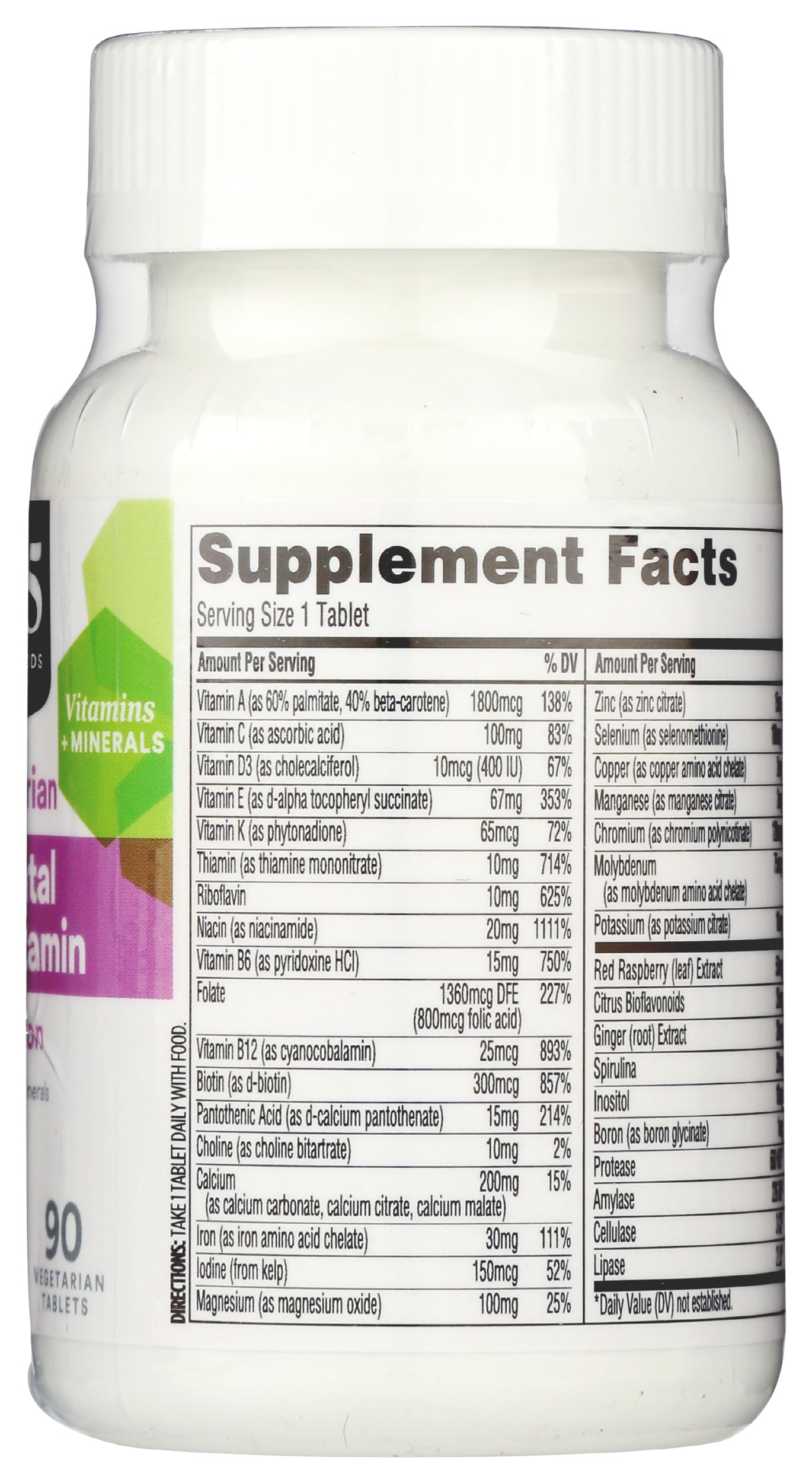 Paquete multivitamínico prenatal 365 Whole Foods Market