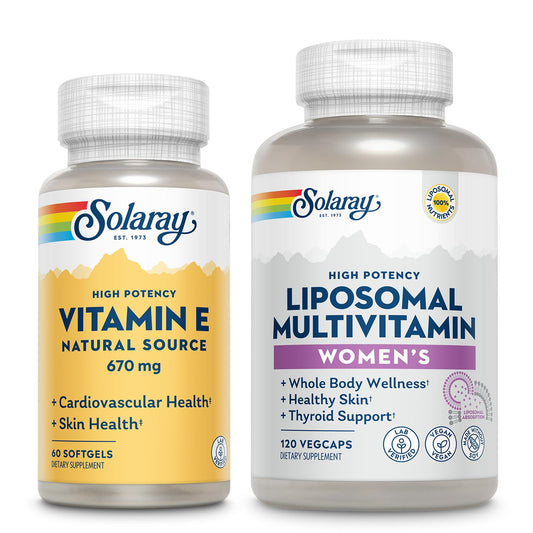 Paquete multivitaminico SOLARAY vitamina E 1000 UI 60 porciones