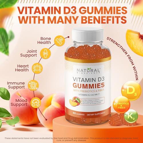 Paquete Natural BioScience gomitas con vitamina d3 y hierro