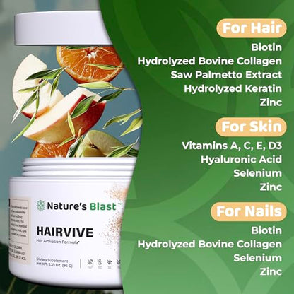 Paquete de NATURES BLAST HairVive y Vital Peak Provision
