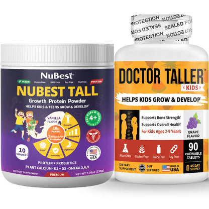 Paquete de proteína NuBest Tall y multivitamínico Doctor Taller