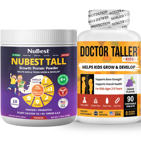 Paquete de proteína NuBest Tall y multivitamínico Doctor Taller