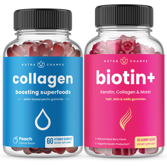 Paquete NutraChamps Completo para cabello piel y uñas
