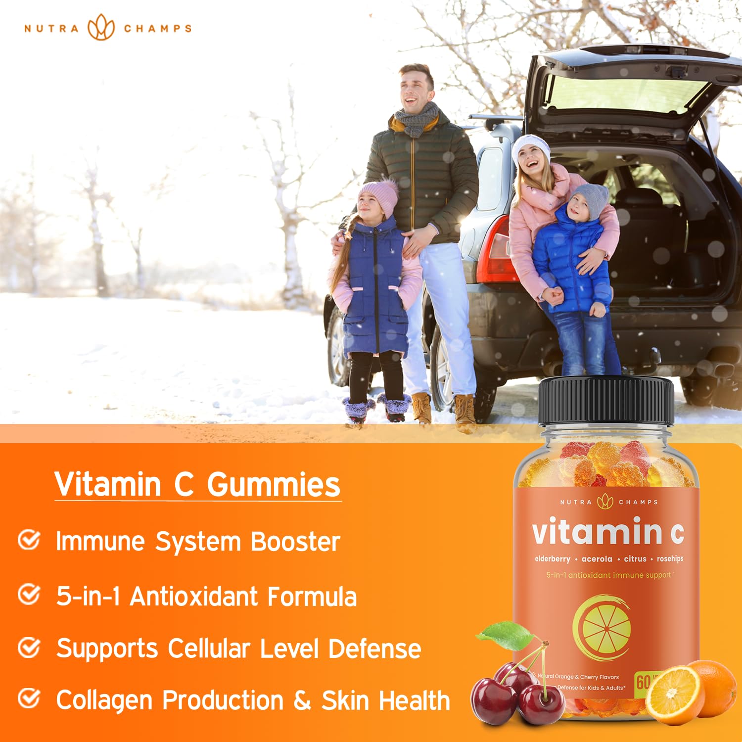 Paquete NutraChamps gominolas vitamina c y gominolas