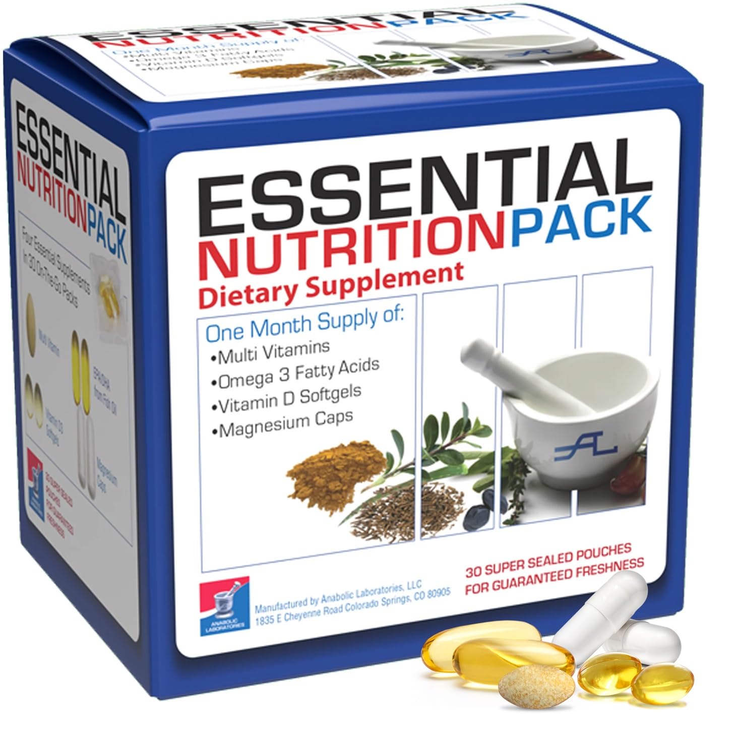 Paquete de nutrición esencial multivitamínico Anabolic Laboratories