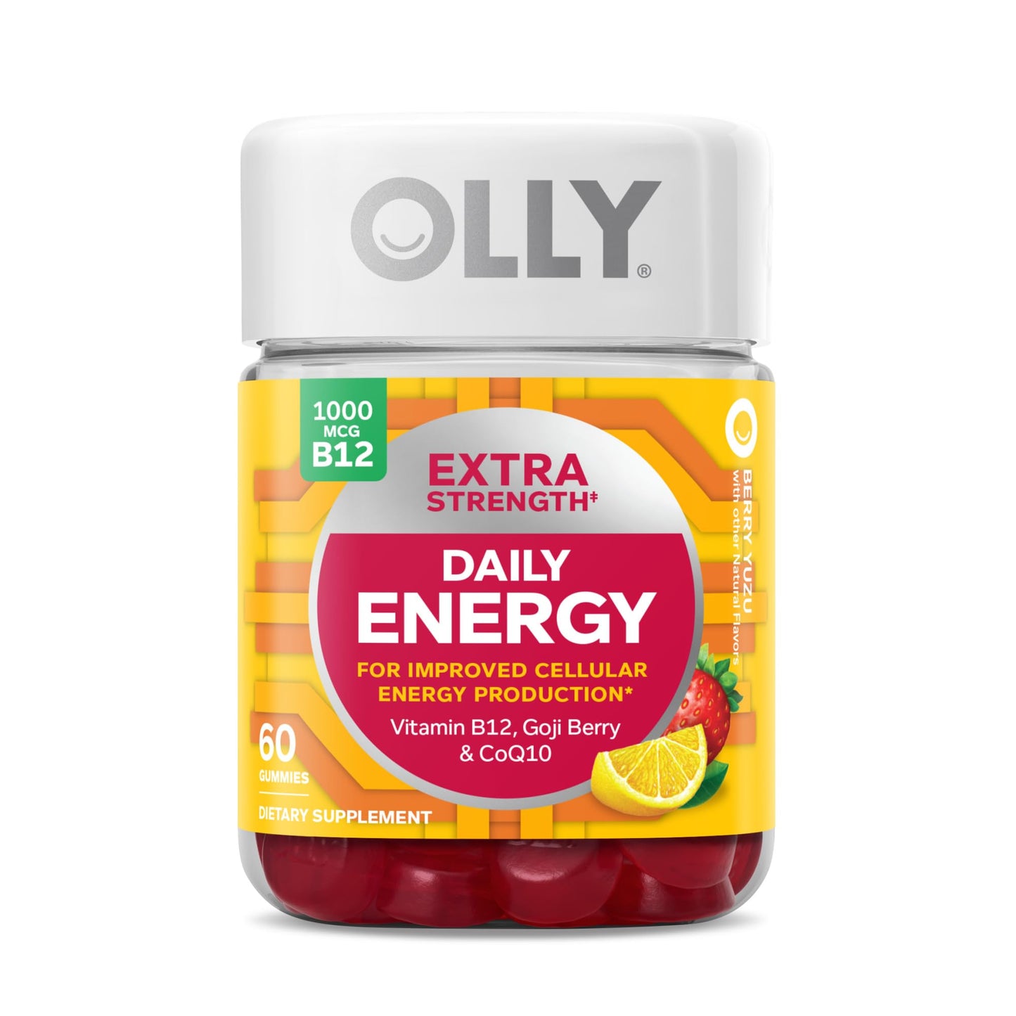 Paquete OLLY gummies vitamina b12 y melatonina