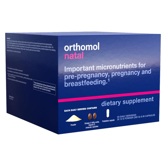 Paquete Orthomol Natal 30 cápsulas soporte prenatal