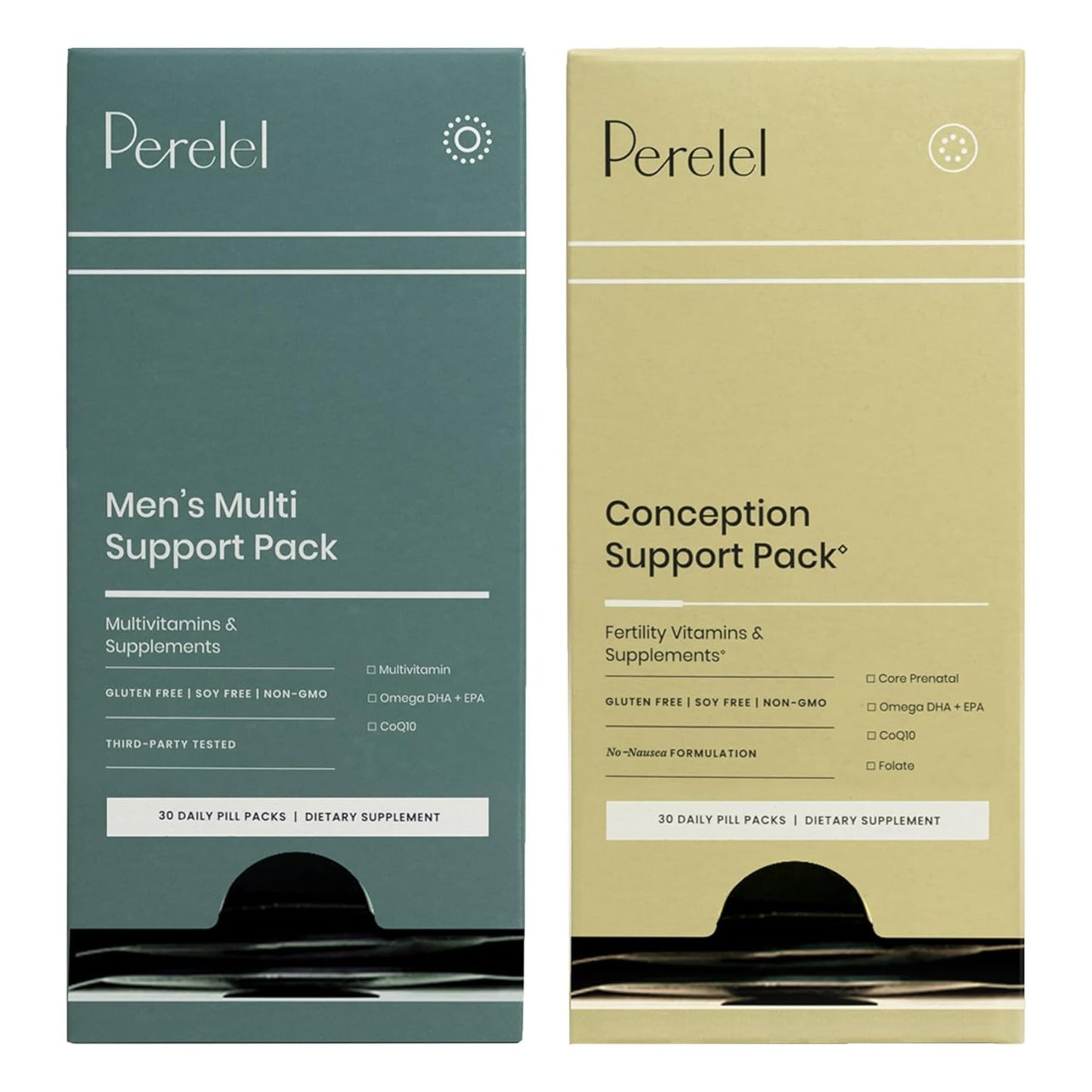 Paquete Perelel apoyo a la concepción y multivitamínico para hombres