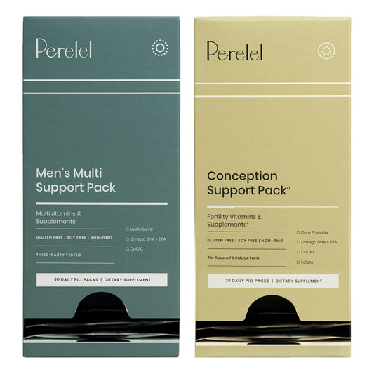 Paquete Perelel apoyo a la concepción y multivitamínico para hombres