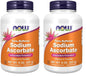 Paquete de polvo ascorbato de sodio vitamina c NOW