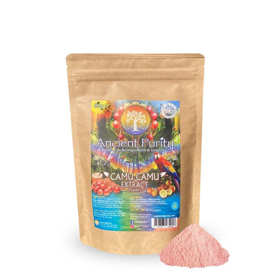 Paquete polvo vitamina C puro Camu Camu Ancient Purity